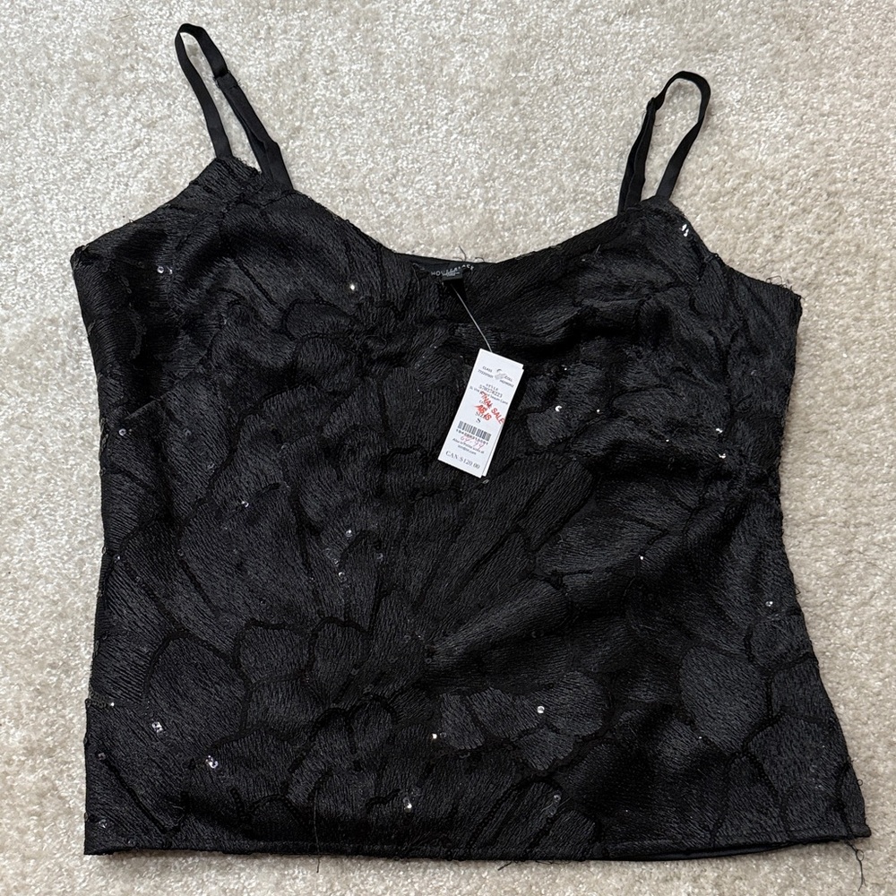 Need to sell fast!!! Black Sequin Camisole Top from White House Black Market